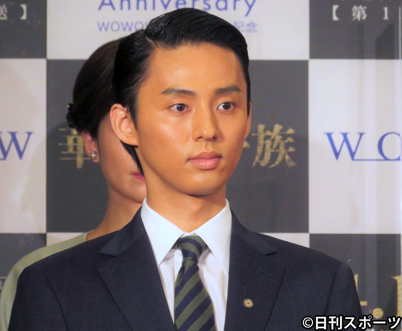 WOWOW開局30周年記念「連続ドラマW　華麗なる一族」の記者発表会に出席した藤ケ谷太輔（撮影・三須佳夏）