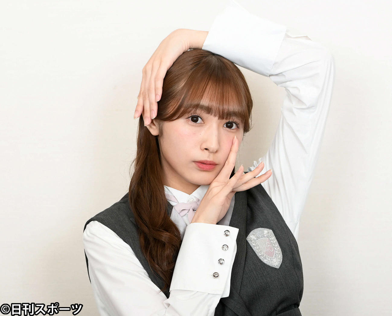 クールな表情を見せる櫻坂46渡辺梨加