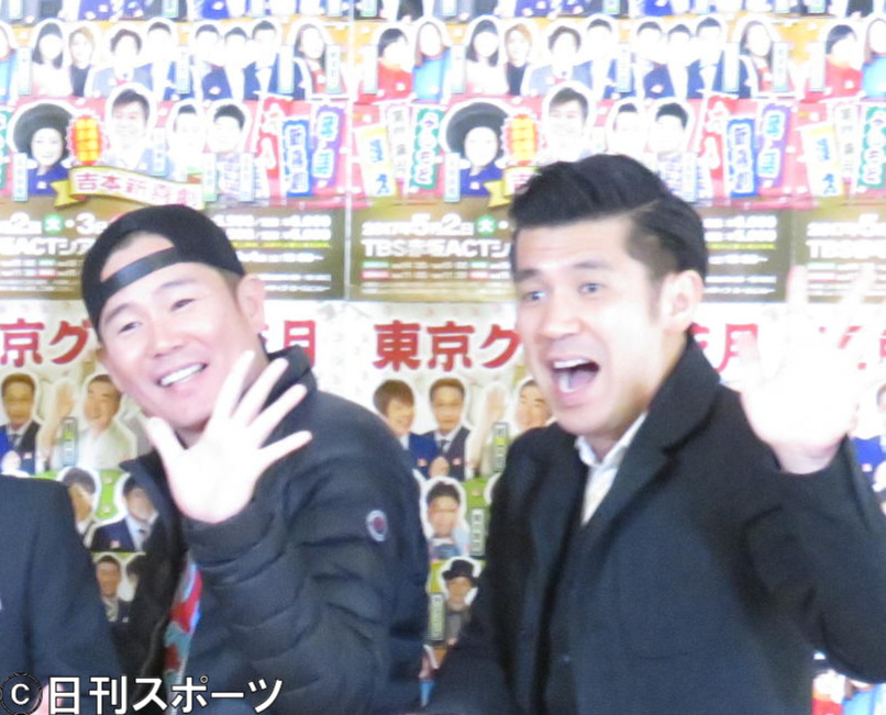 ガレッジセール川田（左）とゴリ（2017年3月23日）