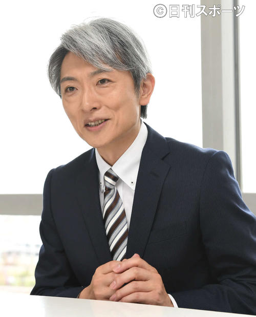 4月からキャスター業に復帰し、意気込みを語る登坂淳一アナウンサー
