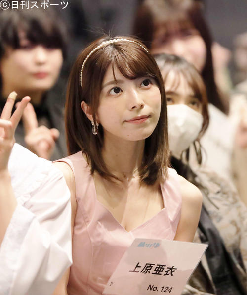 「ミスiD2021～卒業式～」に臨む上原亜衣（撮影・河田真司）