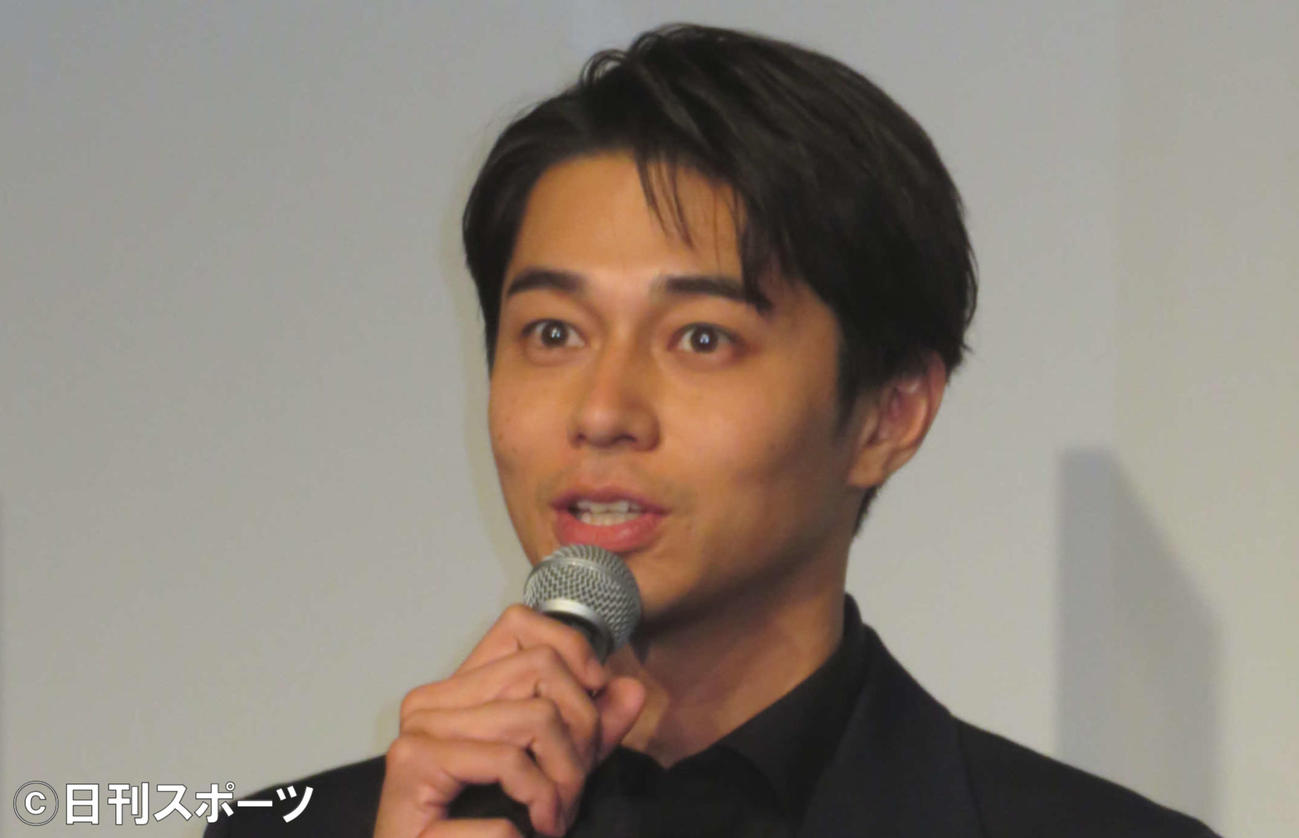 映画「BLUE／ブルー」完成報告会に登壇した東出昌大（2021年3月17日撮影）