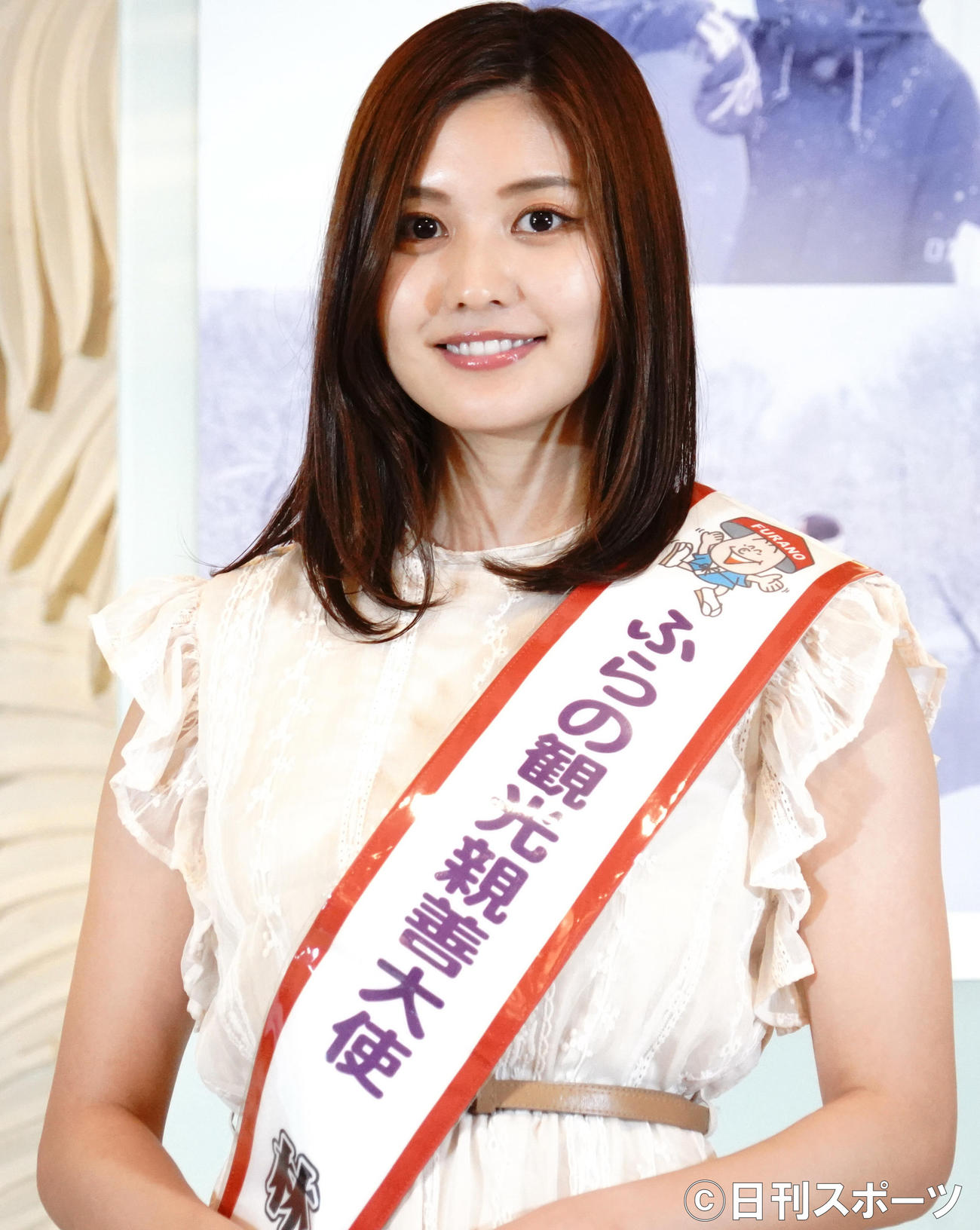 ふらの観光親善大使に就任した林ゆめ（撮影・佐藤成）