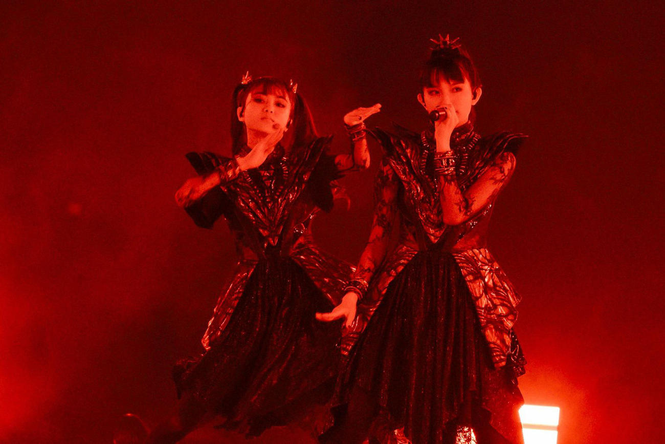 ライブを開催したBABYMETAL（藤井拓氏撮影）