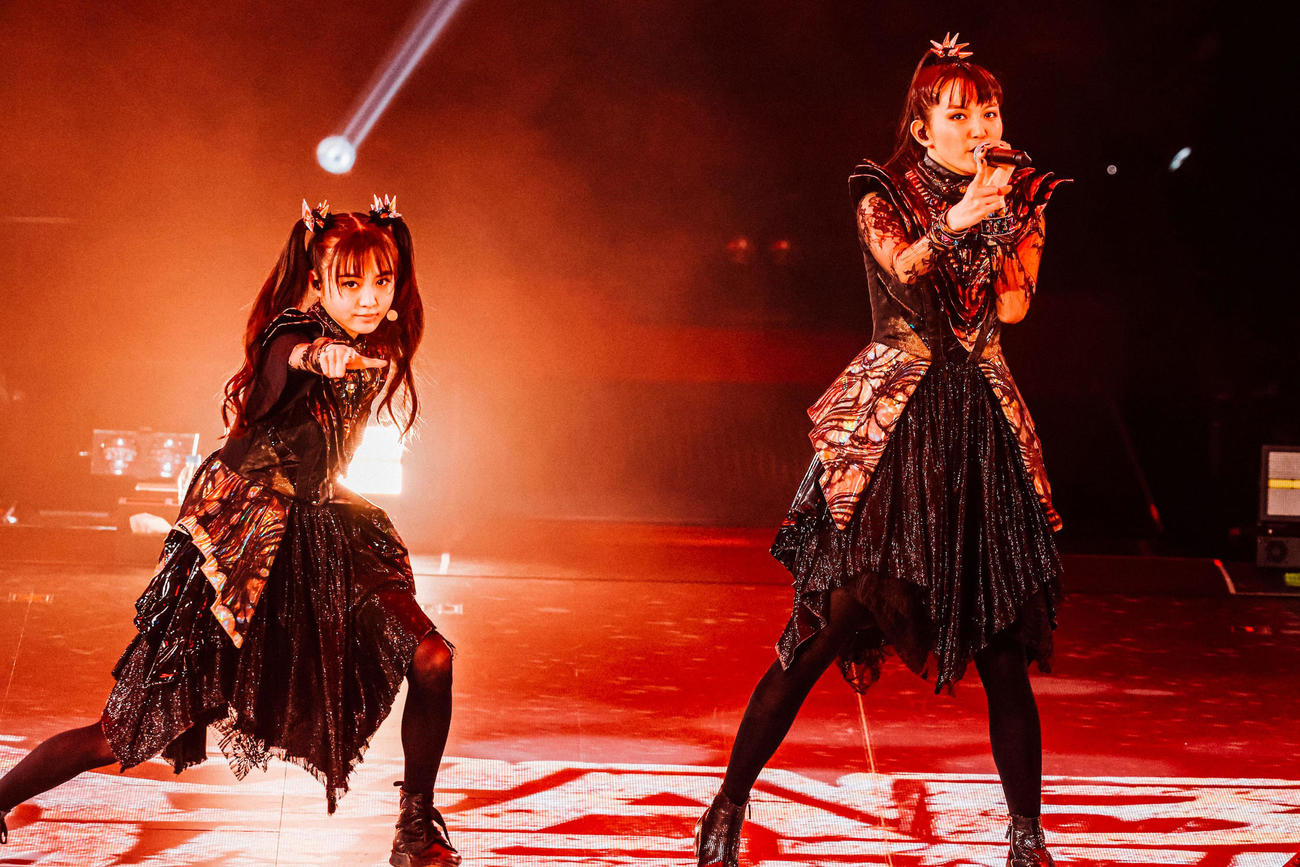 ライブを開催したBABYMETAL（西槇太一氏撮影）
