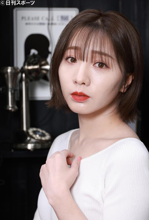 女優への意気込みを語る能條愛未（撮影・中島郁夫）