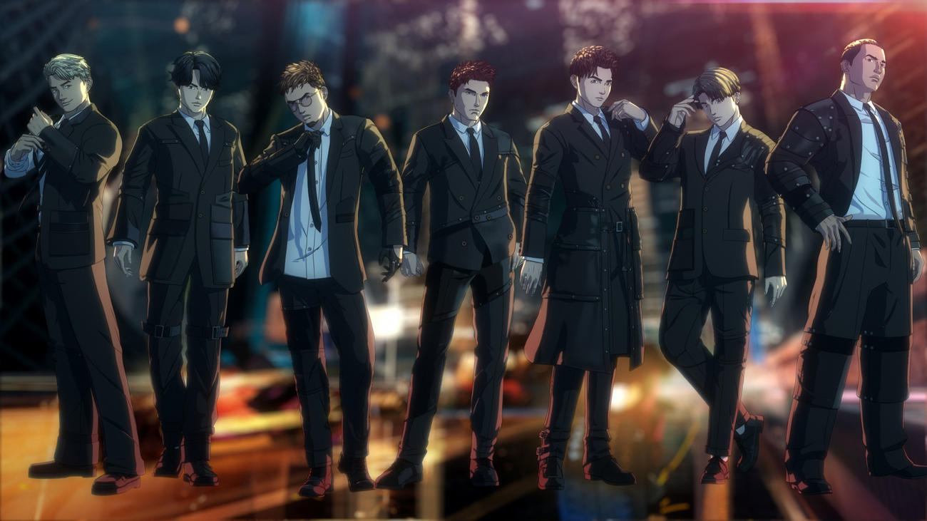 「BATTLE OF TOKYO」に登場するGENERATIONS≠MAD JESTERS。左から小森隼、白濱亜嵐、数原龍友、中務裕太、片寄涼太、佐野玲於、関口メンディー