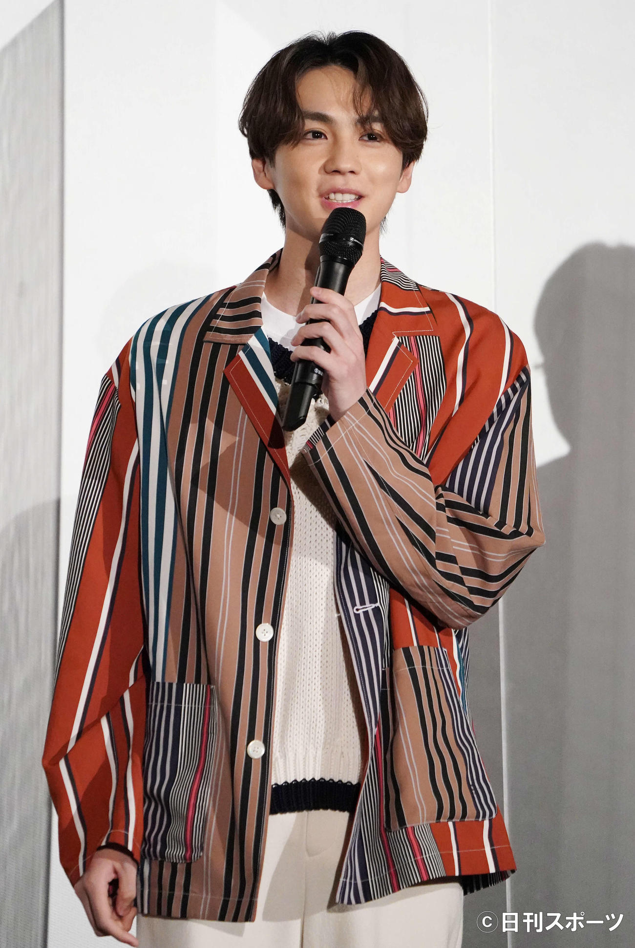 「BATTLE OF TOKYO」記者発表会に出席した吉野北人（撮影・鈴木みどり）