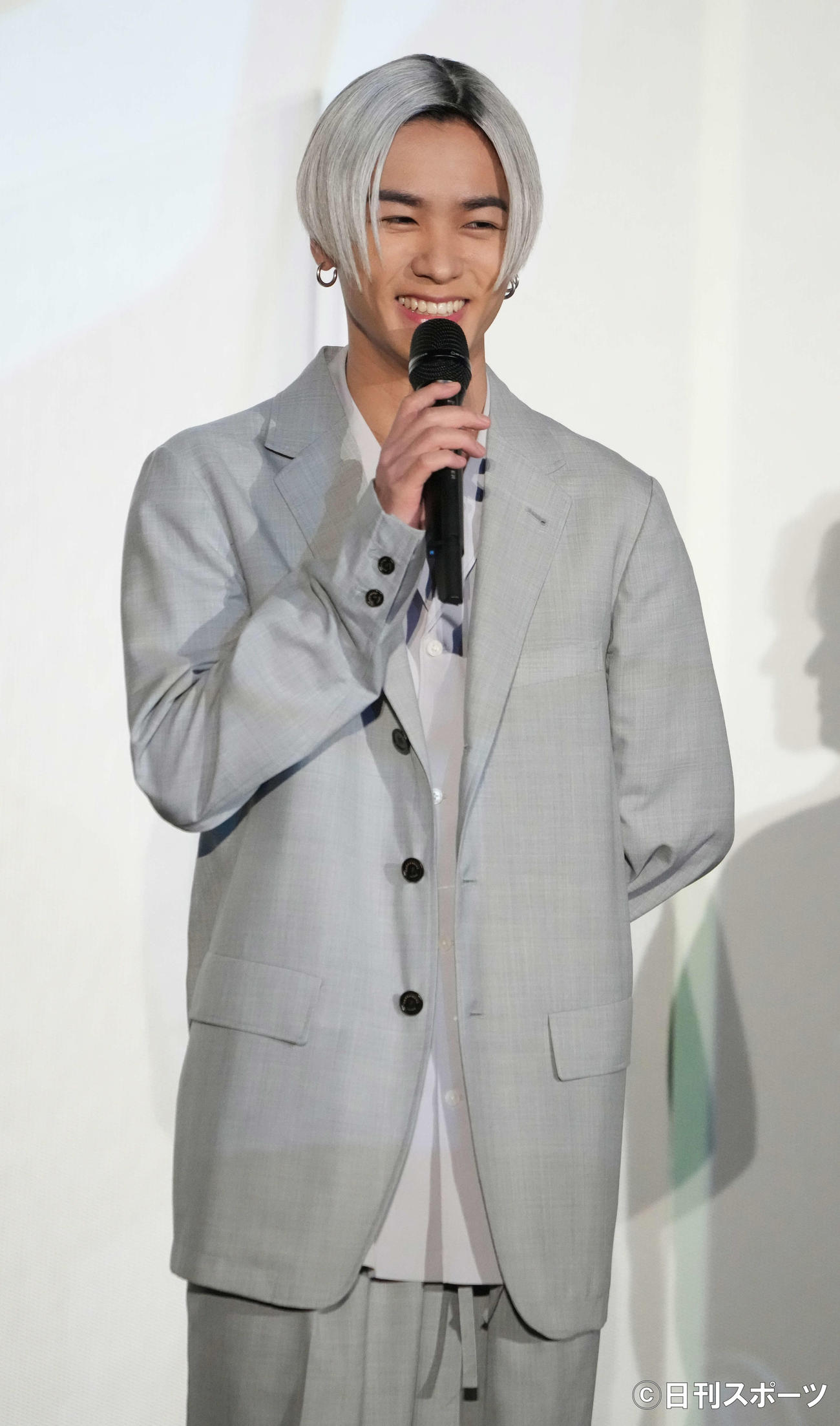 「BATTLE OF TOKYO」記者発表会に出席した川村壱馬（撮影・鈴木みどり）