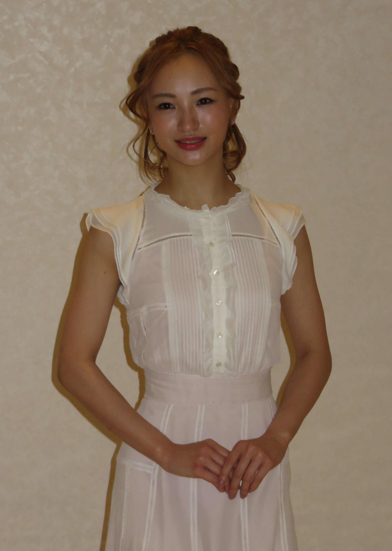 最後の公演への思いを語った華優希