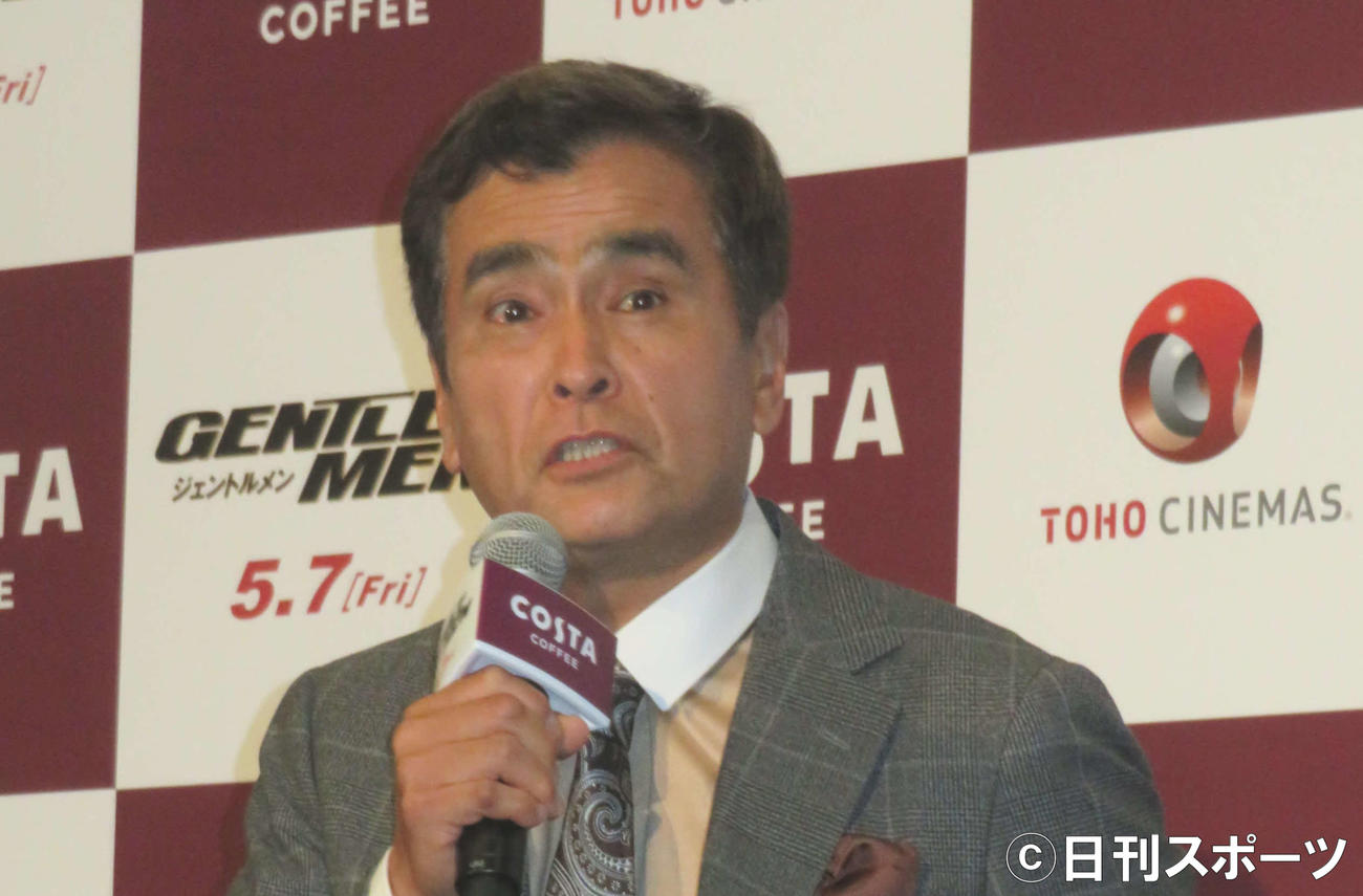 映画「ジェントルメン」プレミアムイベントに登壇した石原良純（撮影・村上幸将）
