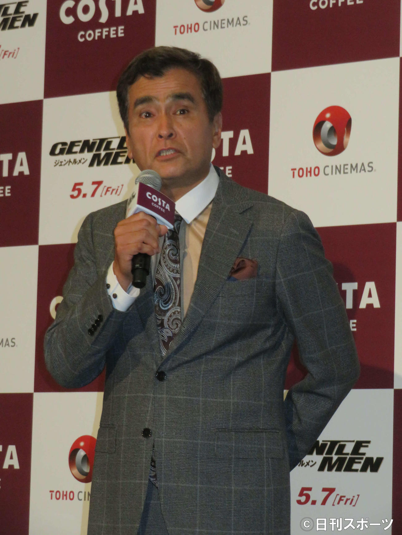 映画「ジェントルメン」プレミアムイベントに登壇した石原良純（撮影・村上幸将）