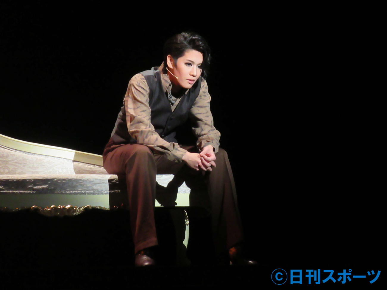 「夢千鳥」に主演した宙組スター和希そら（撮影・星名希実）