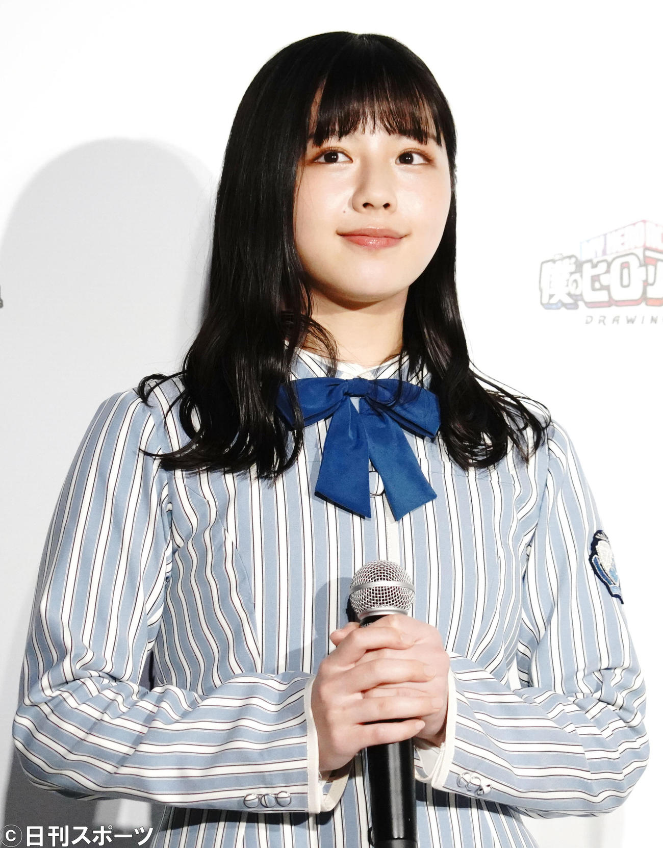 「僕のヒーローアカデミア展　PRイベント」に出席した日向坂46渡邉美穂（撮影・佐藤成）