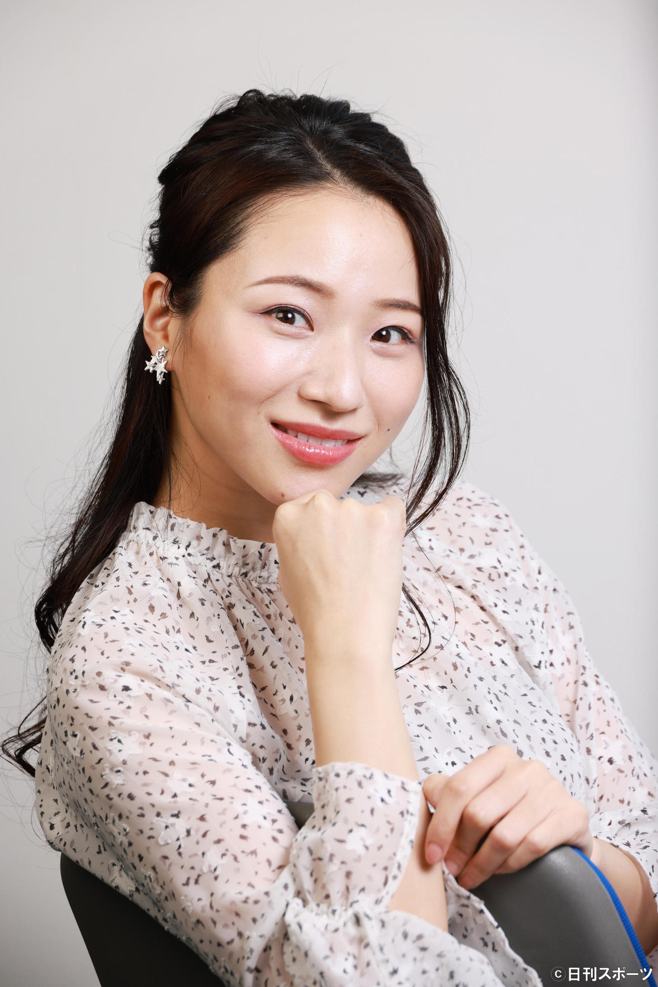 主演映画公開を前に抱負を語る長谷川奈央（撮影・中島郁夫）