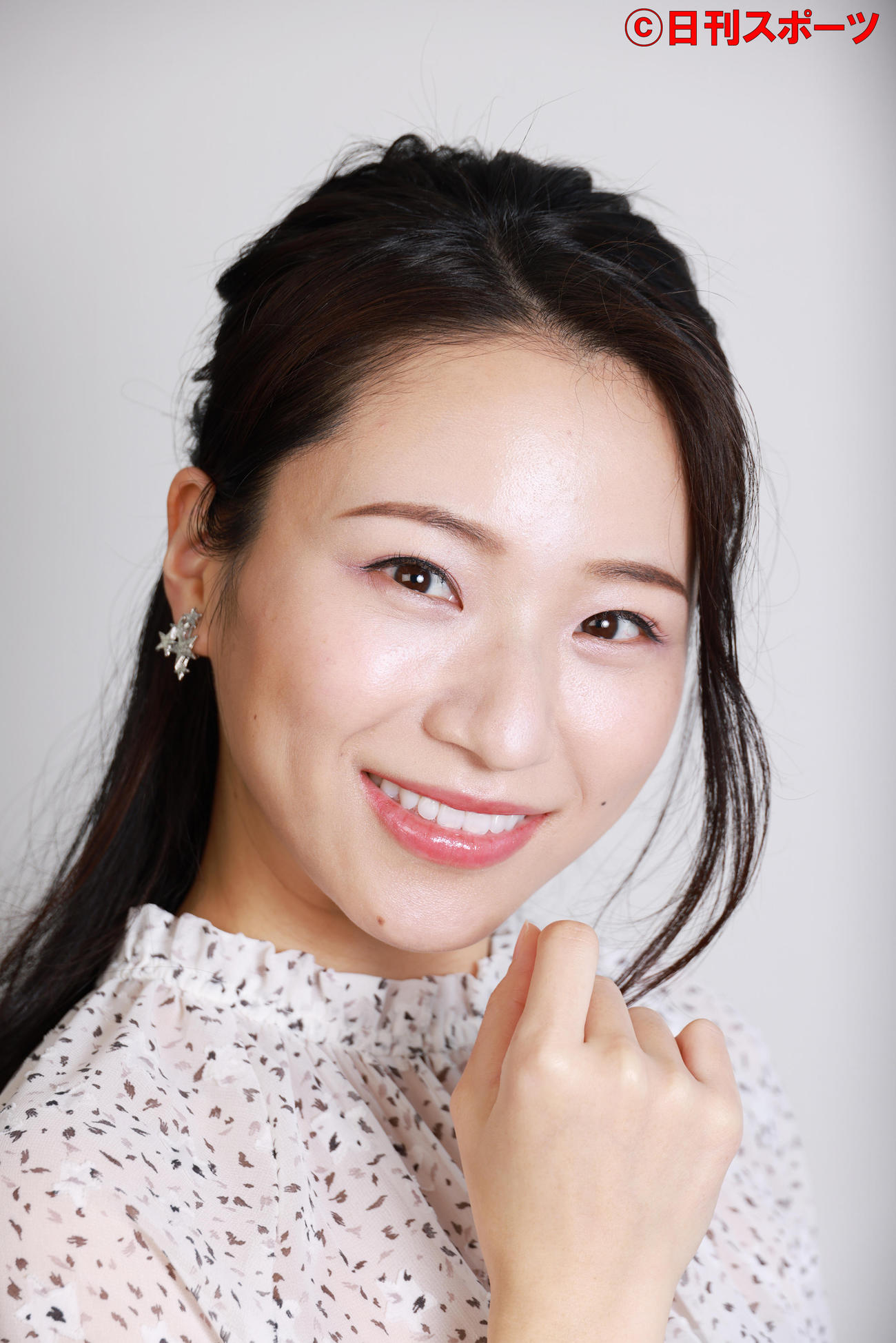 主演映画公開を前に抱負を語る長谷川奈央（撮影・中島郁夫）