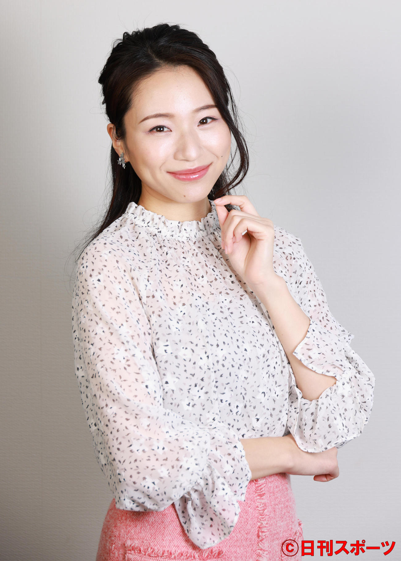 主演映画公開を前に抱負を語る長谷川奈央（撮影・中島郁夫）