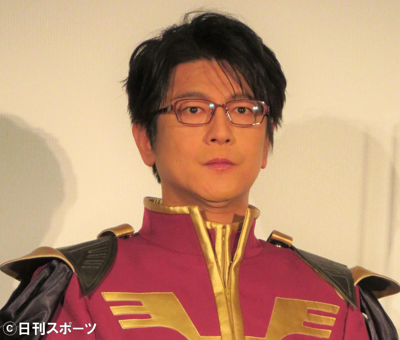 アニメ映画「機動戦士ガンダム　閃光のハサウェイ」のメディア向けトークイベントを行った及川光博（撮影・三須佳夏）