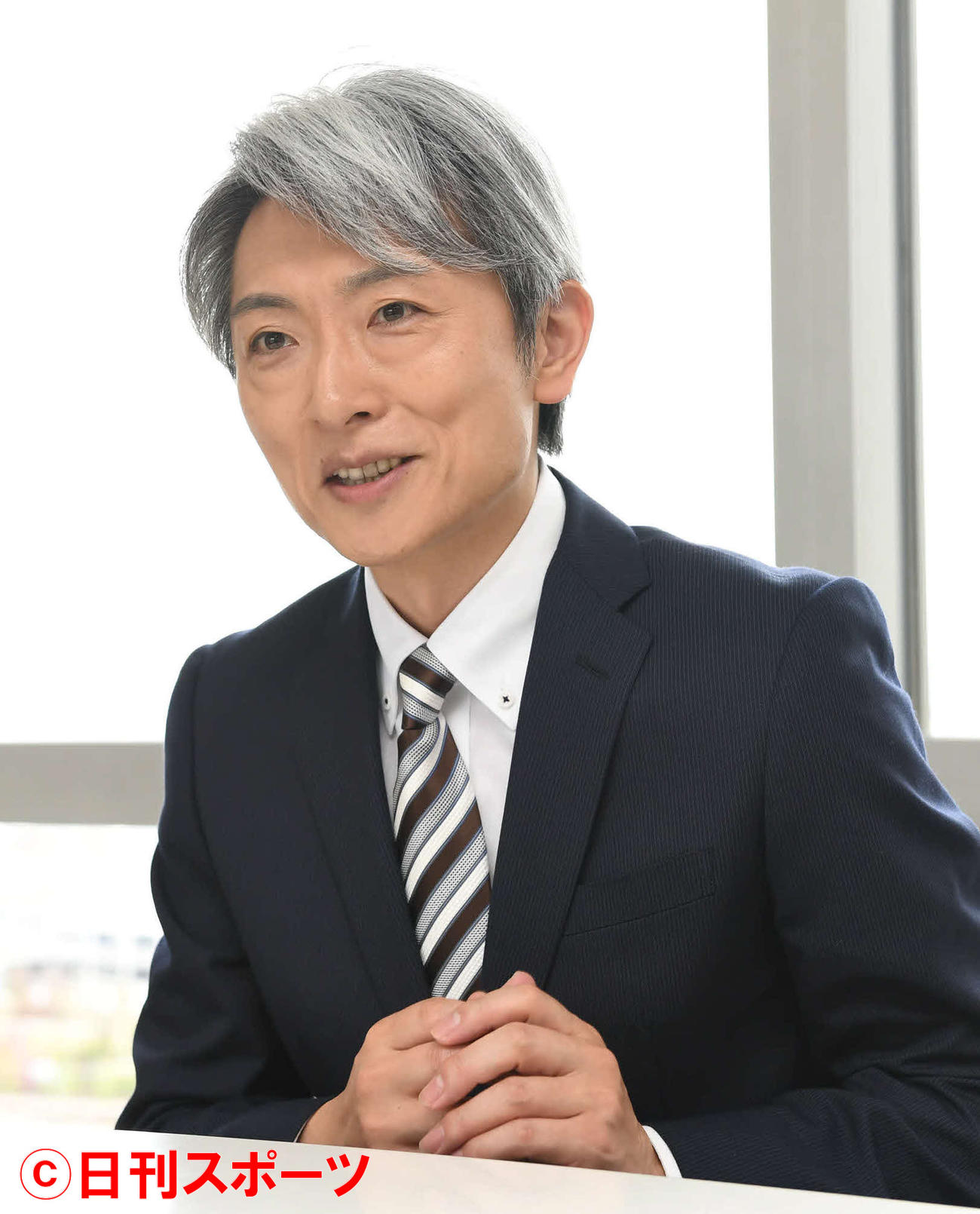 登坂淳一アナ（2019年４月14日撮影） 