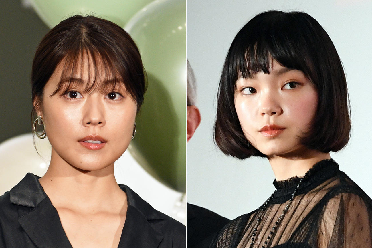 有村架純（左）古川琴音
