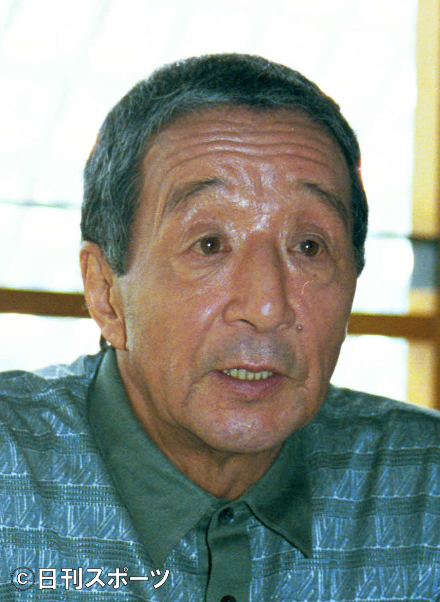 田中邦衛さん（2002年9月25日撮影）