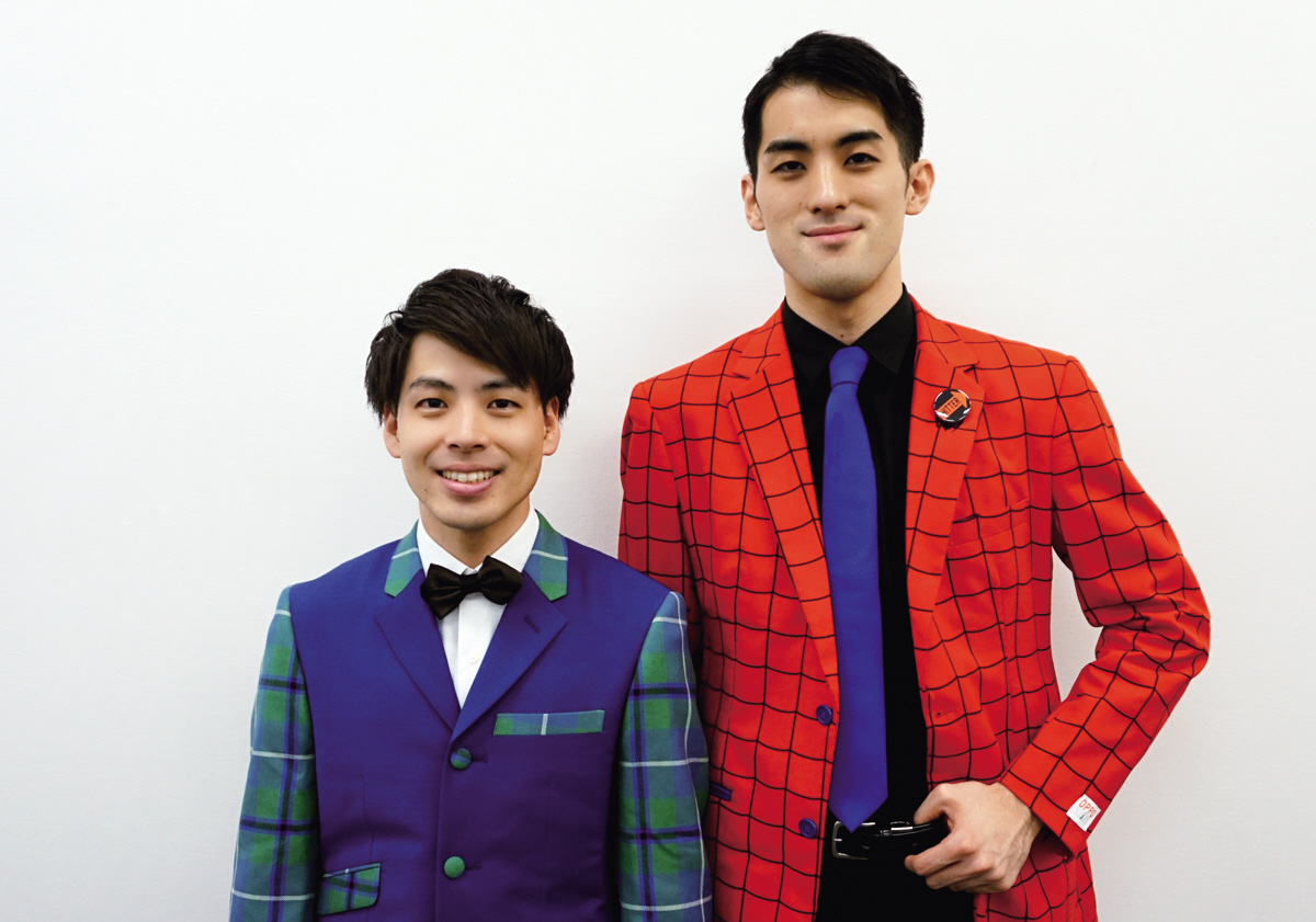 さすらいラビーの、宇野慎太郎（左）中田和伸