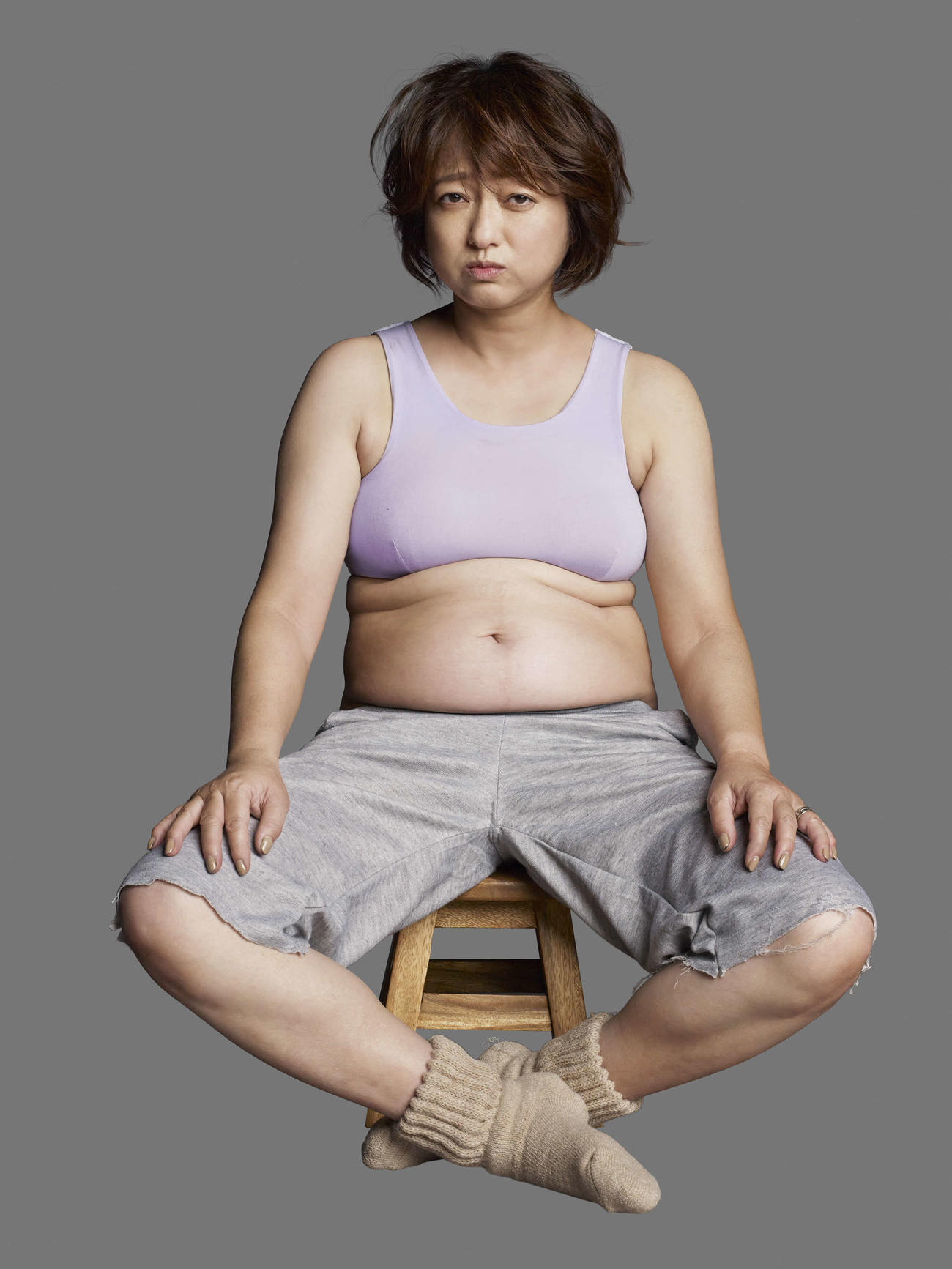 初期糖尿病と診断され鏡餅のようなおなかになったRIZAP挑戦前の大神いずみ