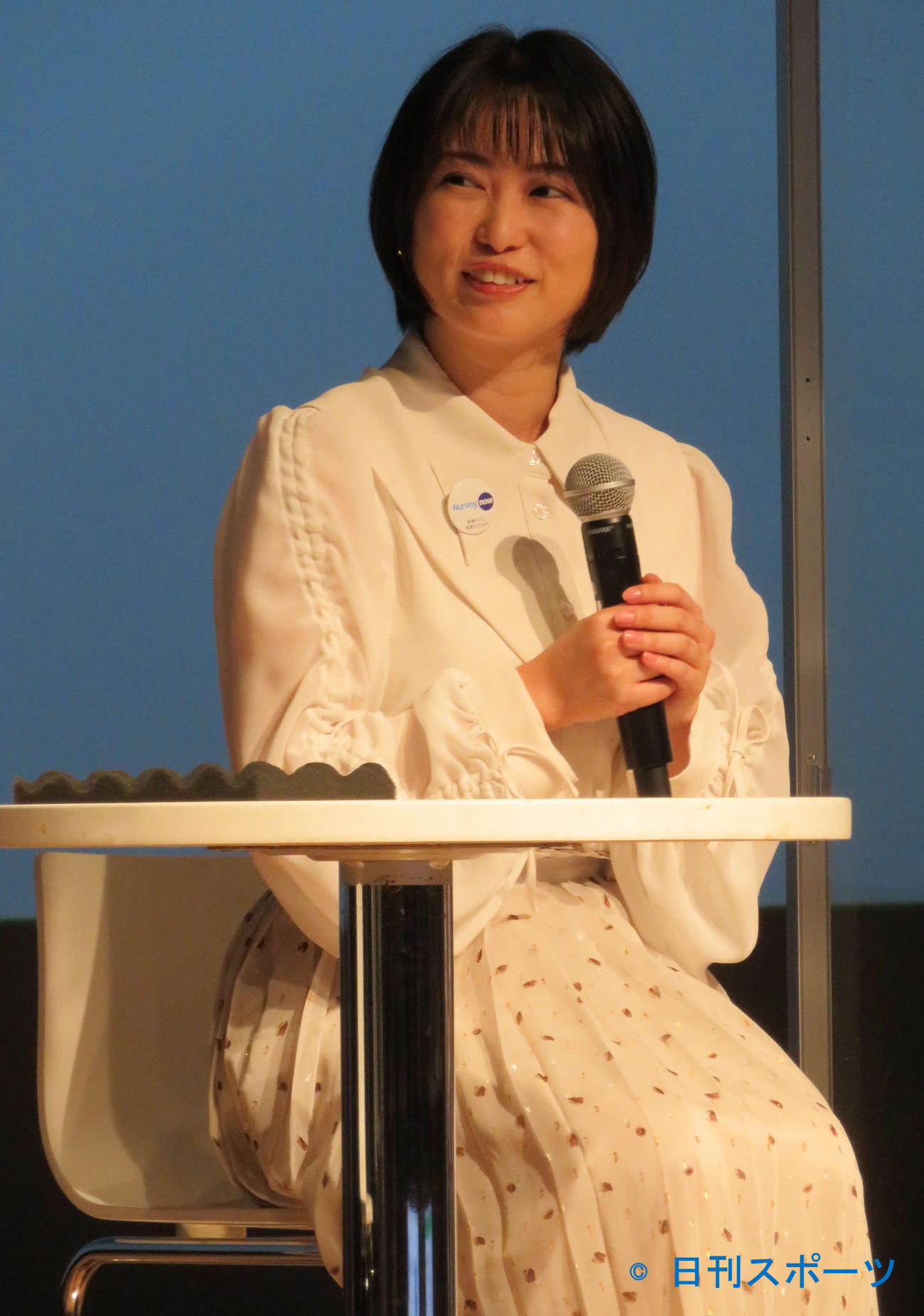 「看護の日トークイベント～だから、私は、看護を選ぶ。～」に登壇した志田未来（撮影・村上幸将）