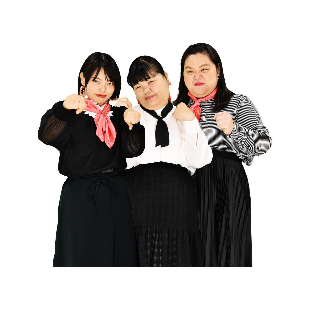 ぼる塾。（左から）きりやはるか、あんり、田辺智加
