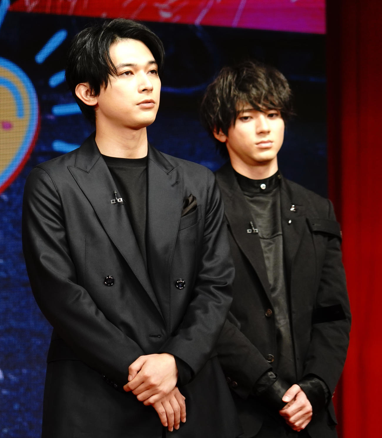 映画「東京リベンジャーズ」おうちでプレミアムナイトに出席した吉沢亮（左）と山田裕貴（撮影・佐藤成）