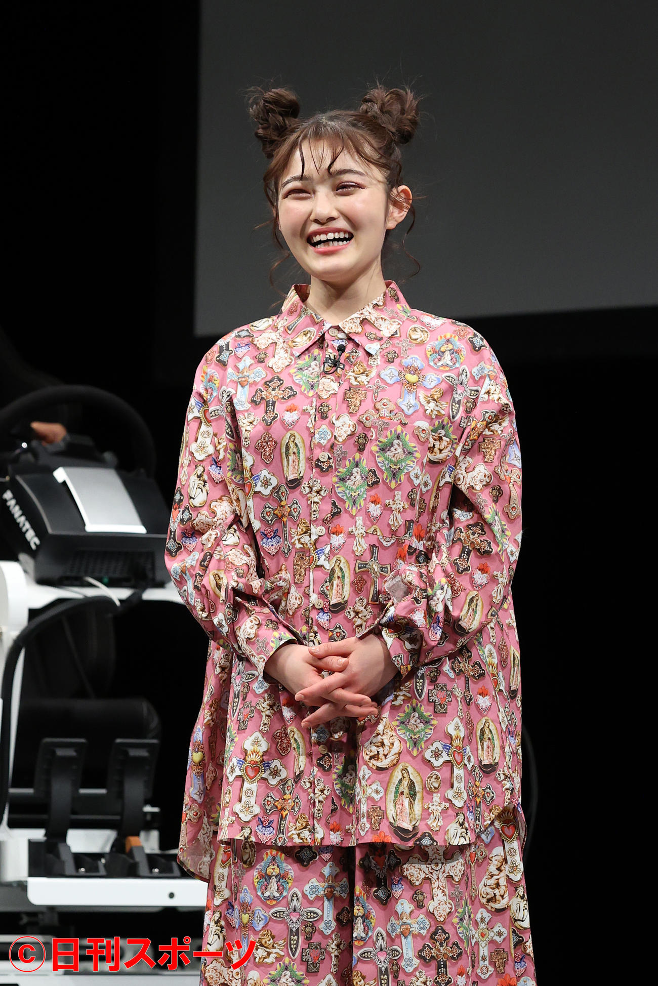 映画「アオラレ」公開記念トークショーで笑顔を見せる井上咲楽（撮影・河野匠）