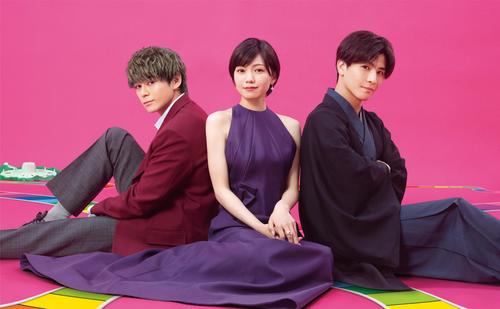 TBS系7月期の新ドラマ「プロミス・シンデレラ」で兄弟役を演じる真栄田郷敦（左）と岩田剛典（右）。中央は主演の二階堂ふみ