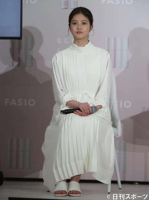 コーセー「ファシオ」新イメージキャラクター就任イベントに出席した今田美桜(撮影・村上幸将)