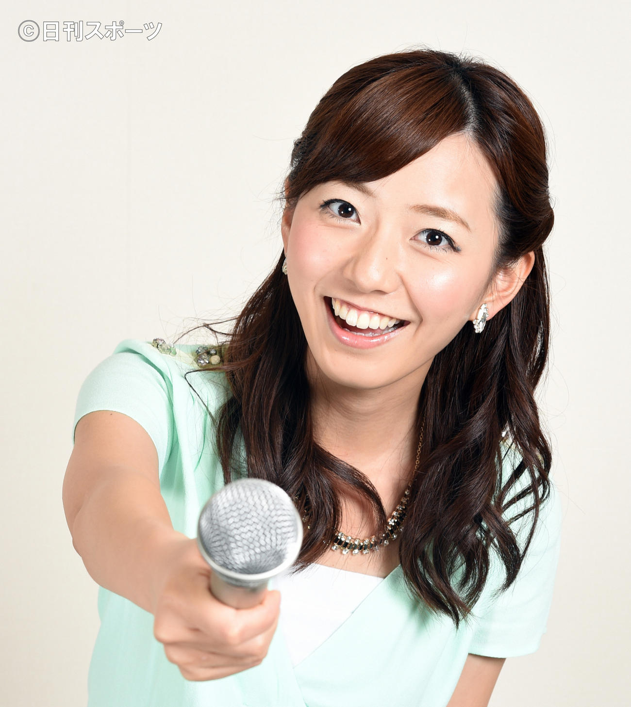 フジテレビの内田嶺衣奈アナウンサー（15年8月撮影）