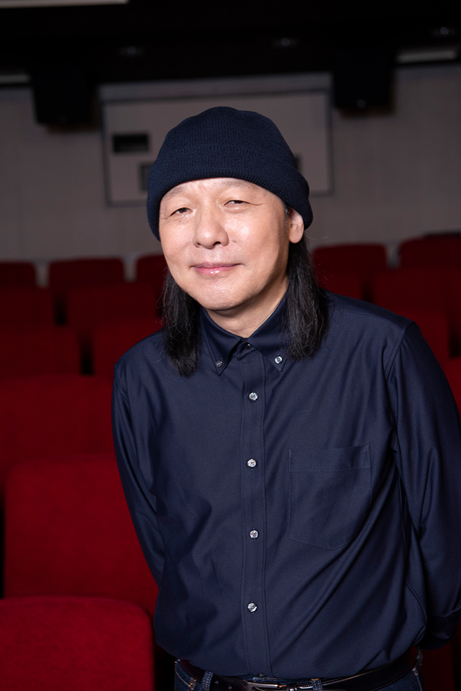 「日曜邦画劇場」放送開始20周年・1000回「人情紙風船」4Kデジタル修復版の番組収録に参加した山下達郎（菊地英二氏撮影）