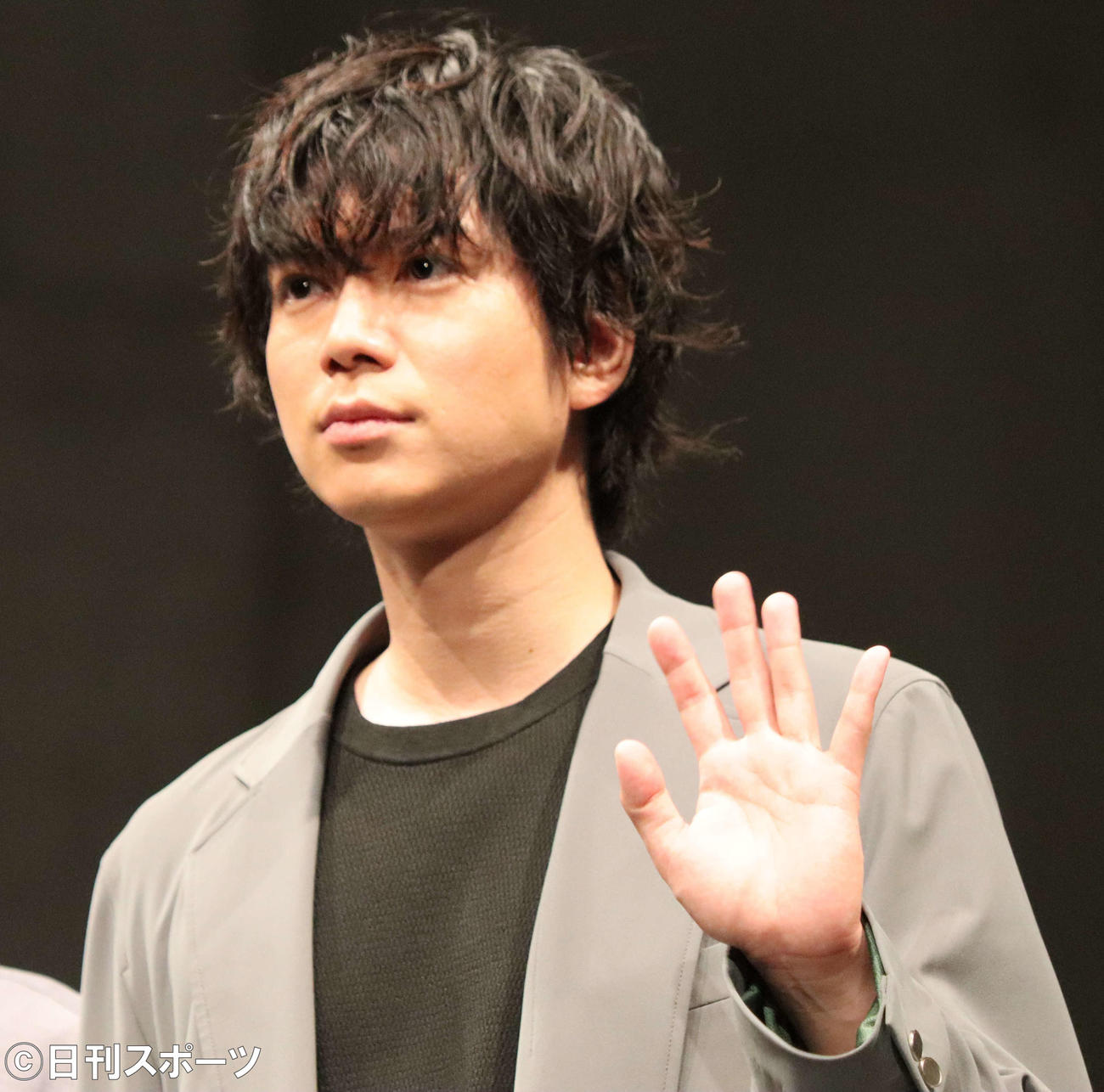 舞台「染、色」の取材会に出席した加藤シゲアキ（撮影・阿部泰斉）