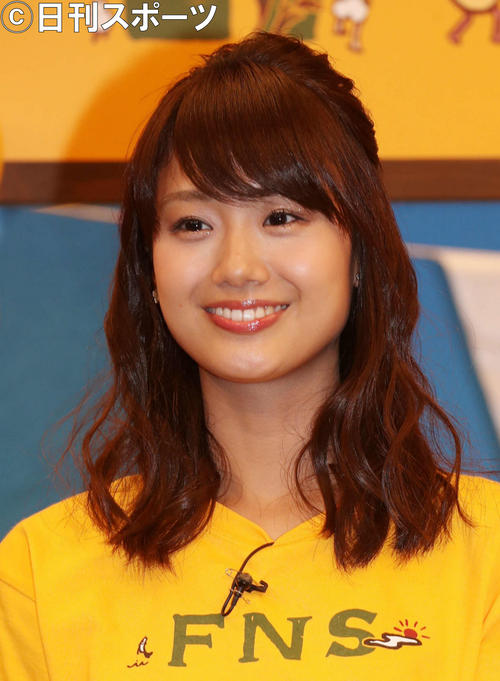 フジテレビ井上清華アナウンサー（18年8月撮影）