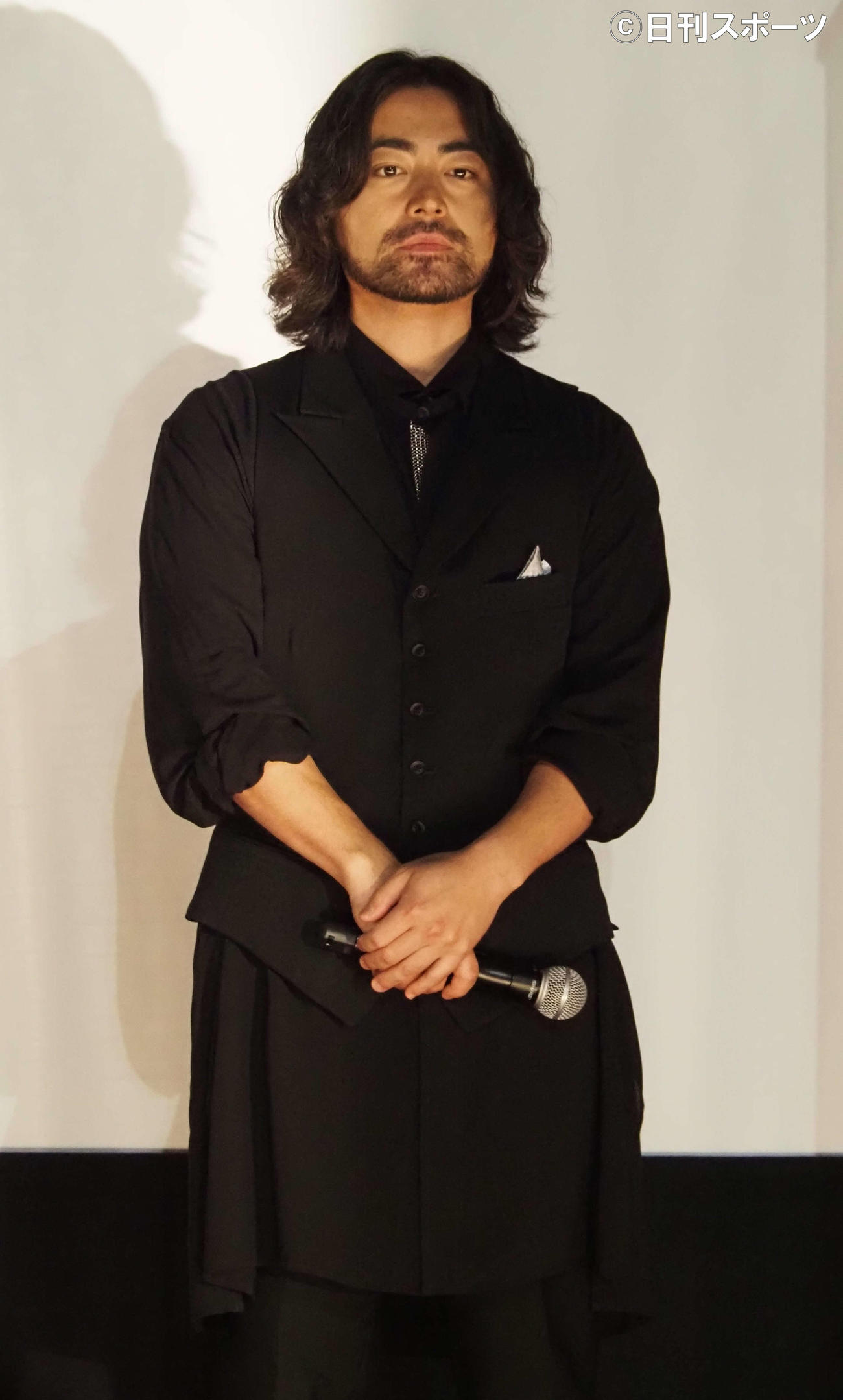 映画「はるヲうるひと」公開記念舞台あいさつに出席した山田孝之（撮影・遠藤尚子）