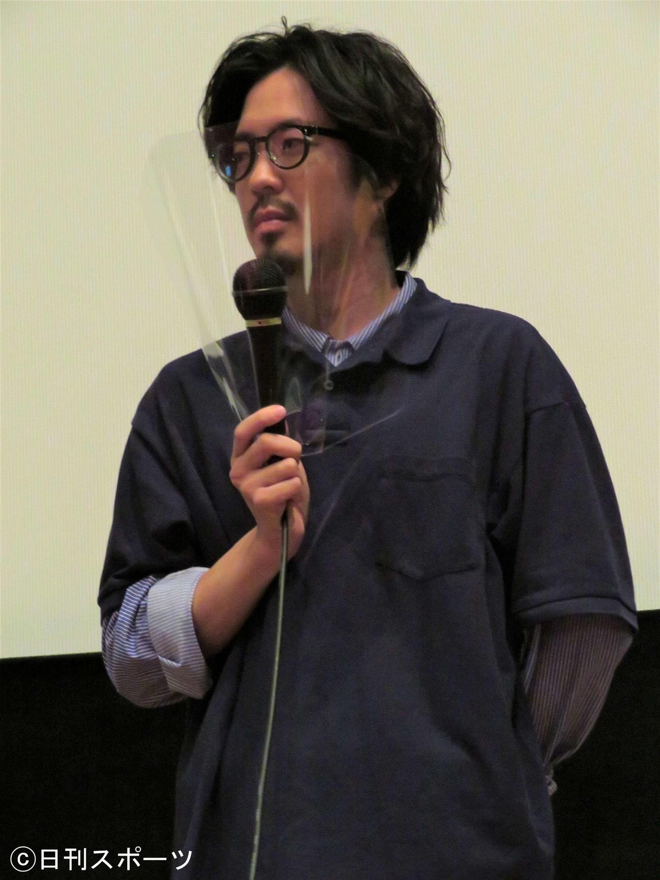 「街の上で」（今泉力哉監督）の大ヒット御礼舞台あいさつに出席した若葉竜也（撮影・三須佳夏）