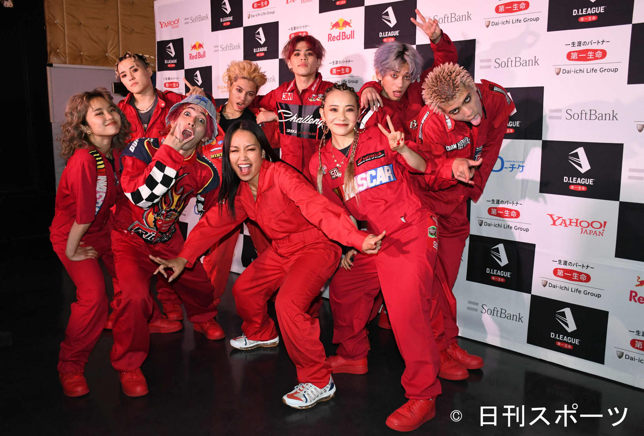D．LEAGUE第11戦で勝利し喜ぶavex ROYALBRATSのメンバー（撮影・大友陽平）