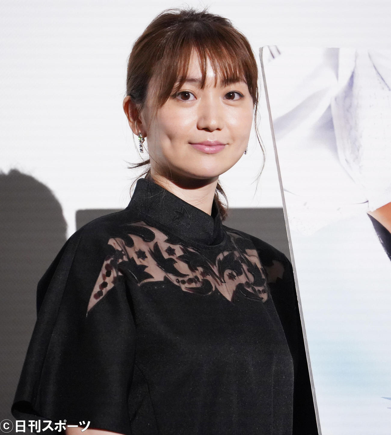 イベントに出席した大島優子（撮影・佐藤勝亮）