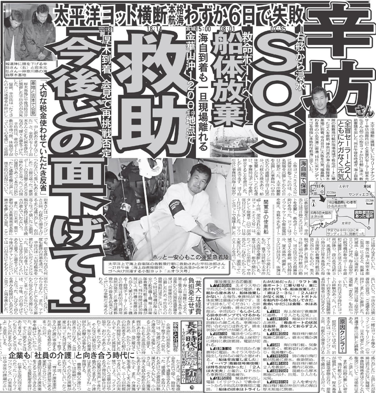 13年6月22日付・日刊スポーツ東京版