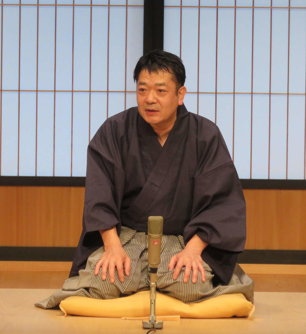 甲状腺乳頭がんの手術を受け高座復帰した立川談笑（2021年6月撮影）