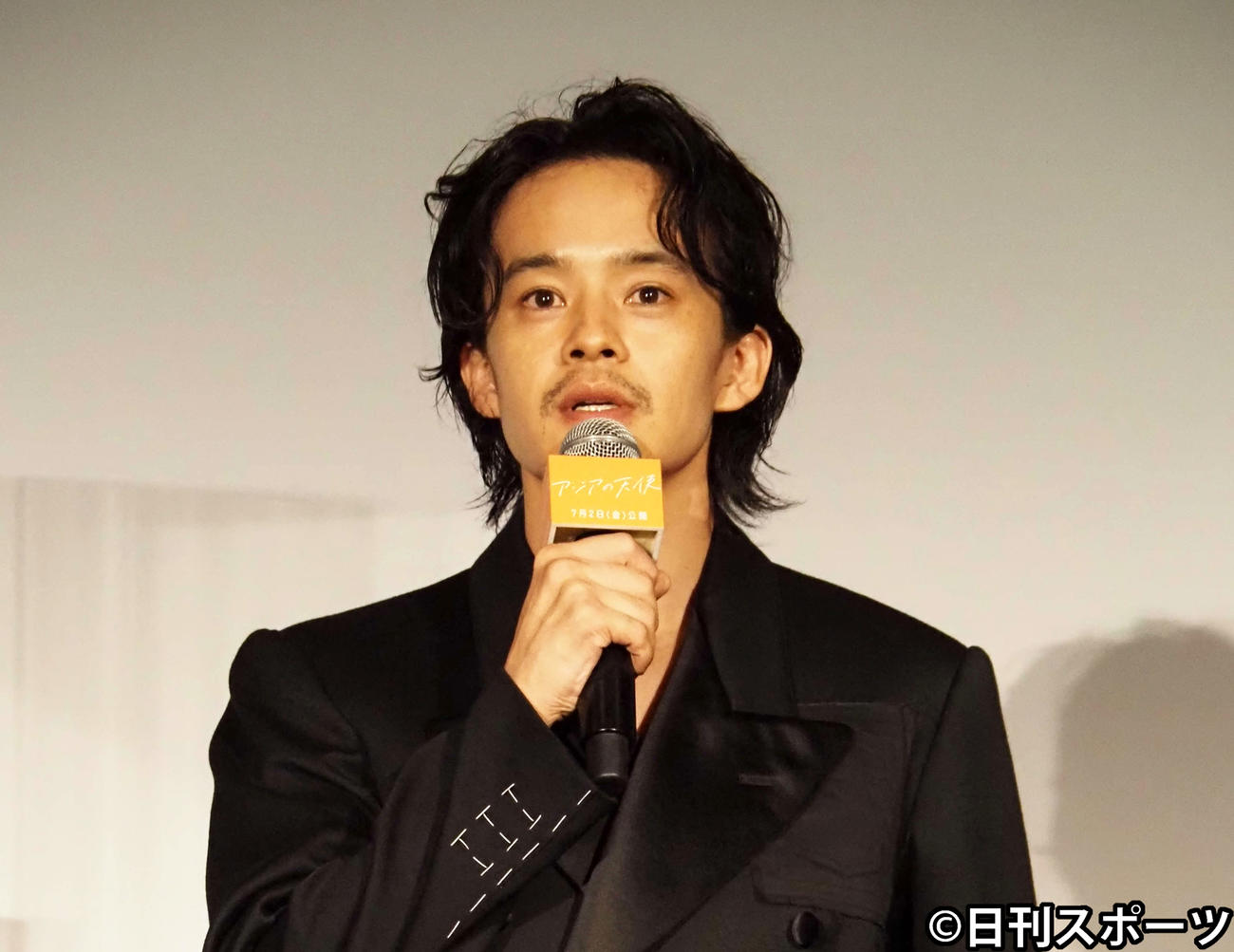 映画「アジアの天使」プレミアイベントに出席した池松壮亮（撮影・遠藤尚子）