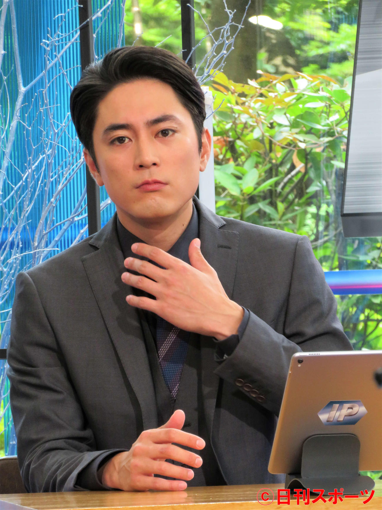 テレビ朝日系木曜ミステリー「IP～サイバー捜査班」（7月1日スタート、木曜午後8時）の制作発表記者会見に出席した間宮祥太朗（撮影・三須佳夏）