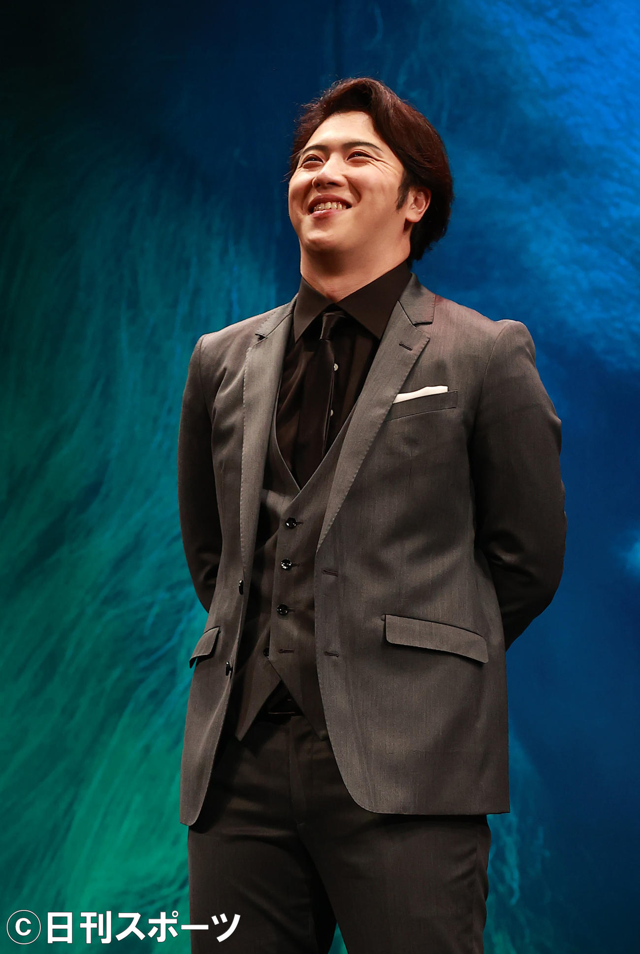 映画「ゴジラVSコング」ジャパンプレミアに出席した尾上松也（撮影・野上伸悟）