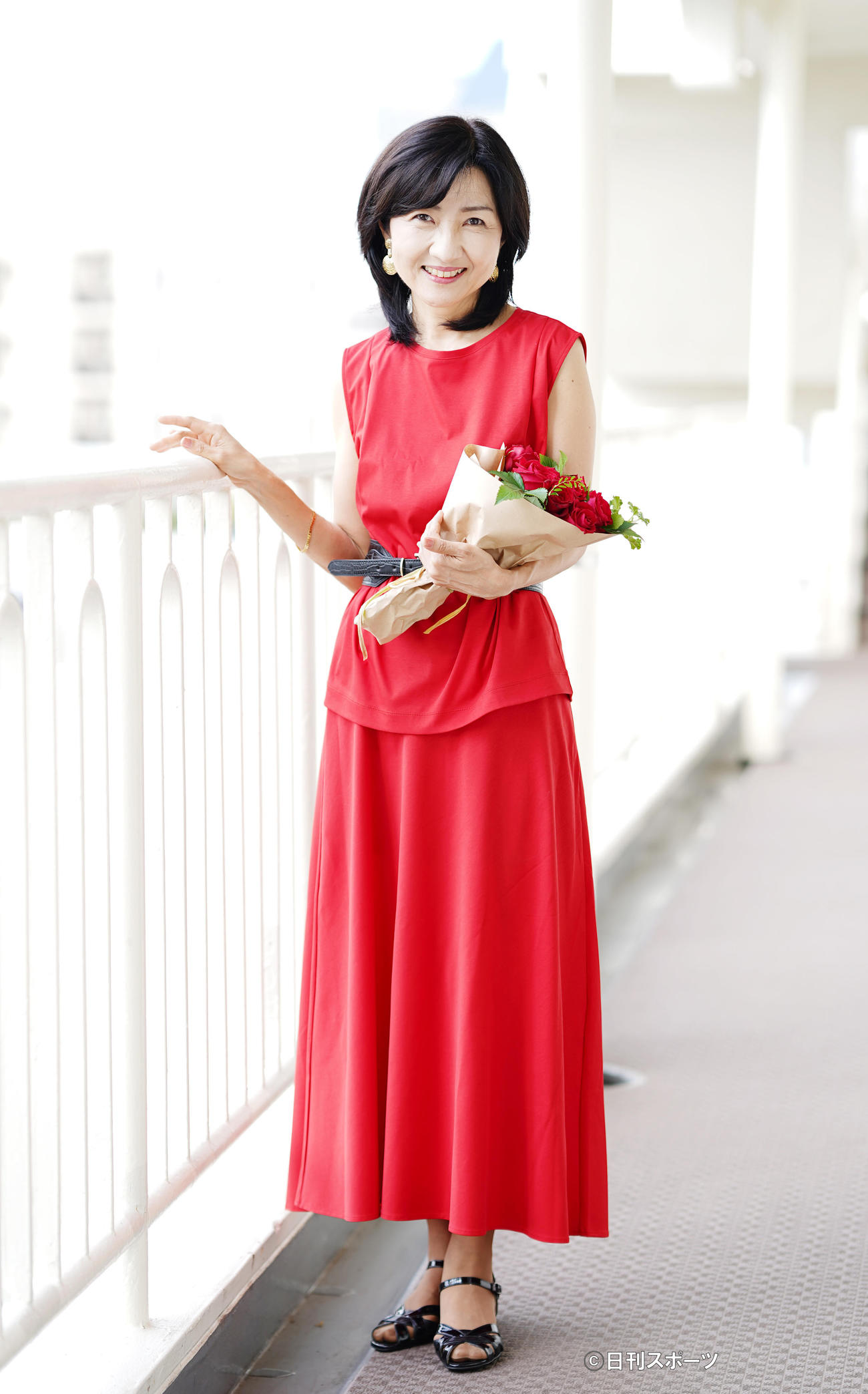 変わらない笑顔を見せる元祖アイドル女子アナの寺田理恵子（撮影・菅敏）