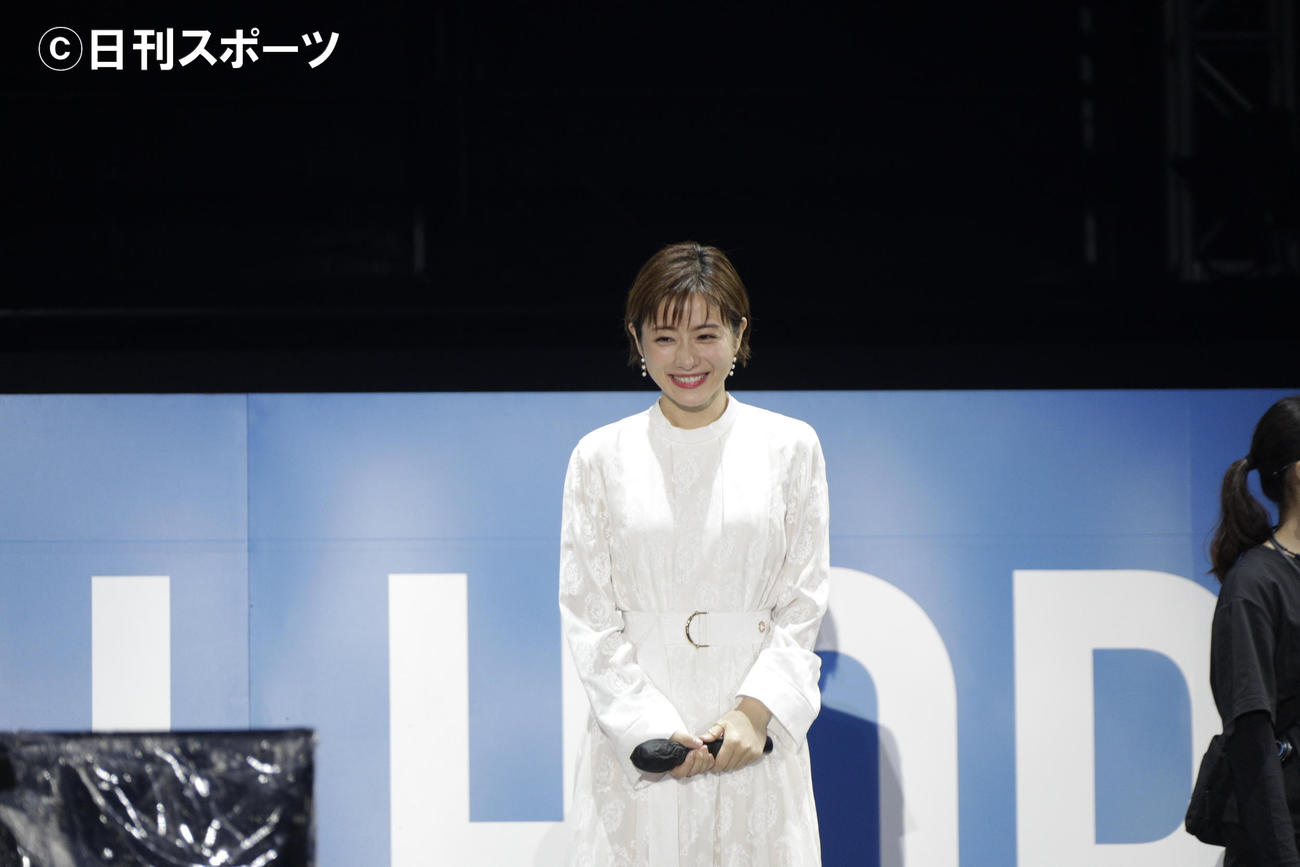 「東京2020　オリンピック聖火リレーセレブレーション」に参加した石原さとみ