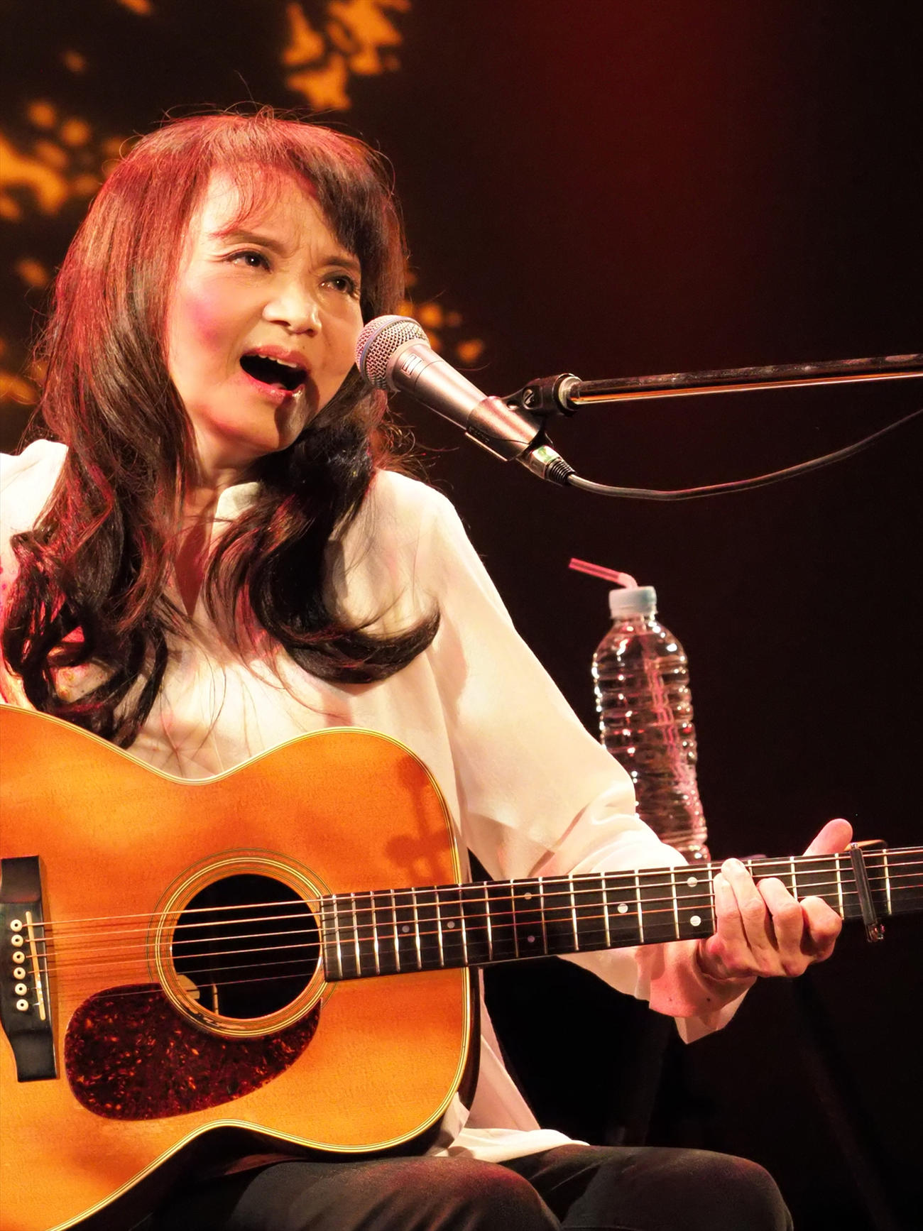 「安田裕美の会」で歌う山崎ハコ
