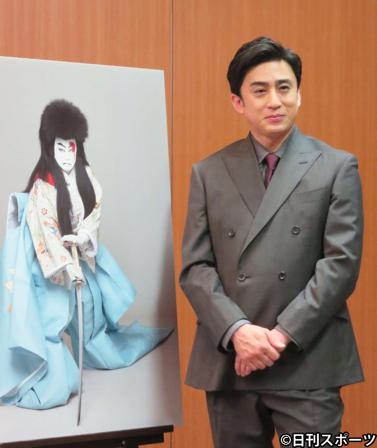 「八月花形歌舞伎」で上演する「義賢最期」についての取材会に出席した松本幸四郎